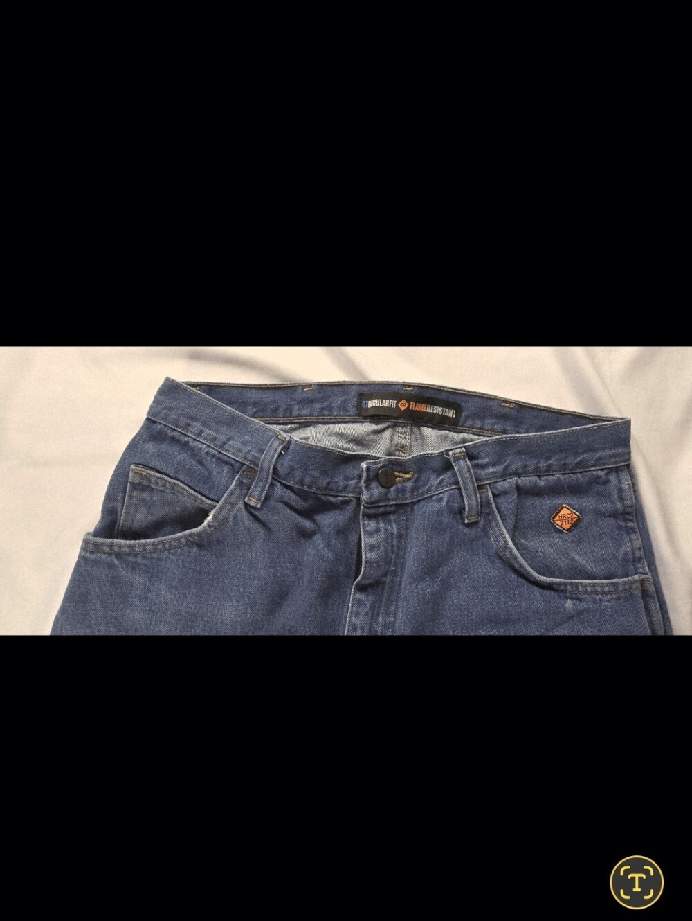 Wrangler FR Blue Denim Jeans 34x32